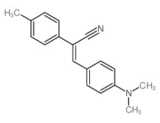 Benzeneacetonitrile, a-[[4-(dimethylamino)phenyl]methylene]-4-methyl- Structure