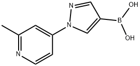 1-(2-Methyl-4-pyridyl)-1H-pyrazole-4-boronic acid Structure