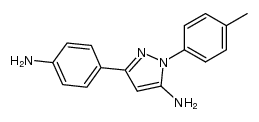 1-(4-tolyl)-3-(4-aminophenyl)-5-aminopyrazole Structure