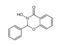 2,3-Dihydro-3-hydroxy-2-phenyl-4H-1,3-benzoxazin-4-one结构式
