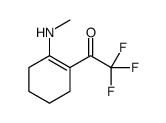 Ethanone, 2,2,2-trifluoro-1-[2-(methylamino)-1-cyclohexen-1-yl]- (9CI)结构式
