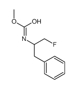 3-氟-1-苯基丙烷-2-氨基甲酸甲酯结构式