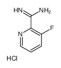 3-氟-吡啶-2-甲脒盐酸盐结构式