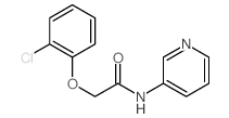 Acetamide,2-(2-chlorophenoxy)-N-3-pyridinyl- Structure