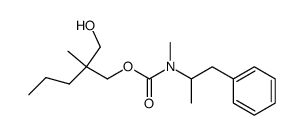 2-Methyl-2-propyl-1,3-propanediol 1-[N-methyl-N-(2-phenyl-1-methylethyl)carbamate] Structure