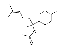 6-acetoxy-2-methyl-6-(4-methyl-cyclohex-3-enyl)-hept-2-ene结构式
