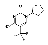 1-(oxolan-2-yl)-5-(trifluoromethyl)pyrimidine-2,4-dione Structure