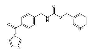 1-{4-[N-(pyridin-3-ylmethoxycarbonyl)-aminomethyl]benzoyl}imidazole Structure