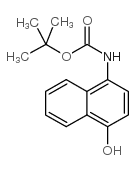 (4-羟基-1-萘)-氨基甲酸叔丁酯结构式