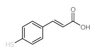 3-(4-Mercaptophenyl)acrylic acid structure