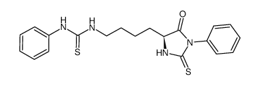 苯基硫代乙内酰脲-(Nε-苯基硫代氨基甲酰)-赖氨酸结构式