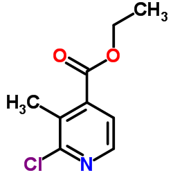 2-氯-3-甲基异烟酸乙酯结构式
