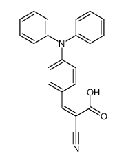 2-cyano-3-[4-(N-phenylanilino)phenyl]prop-2-enoic acid结构式