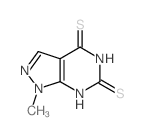 1H-Pyrazolo[3,4-d]pyrimidine-4,6(5H,7H)-dithione,1-methyl- Structure