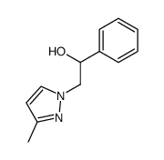 2-(3-methyl-pyrazol-1-yl)-1-phenyl-ethanol Structure
