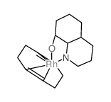 cycloocta-1,5-diene; quinolin-8-ol; rhodium结构式