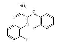 Ethanimidamide,2-amino-N,N'-bis(2-fluorophenyl)-2-thioxo-结构式
