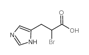 DL-α-溴-β-(5-咪唑基)丙酸结构式