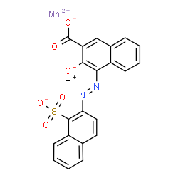 manganese, 3-hydroxy-4-[(1-sulfo-2-naphthalenyl)azo]-2-naphthalenecarboxylic acid complex Structure