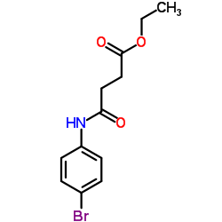 Ethyl 4-[(4-bromophenyl)amino]-4-oxobutanoate Structure