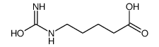 5-(carbamoylamino)pentanoic acid结构式