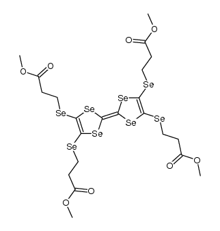 2,3,6,7-Tetrakis[(2-methoxycarbonyl)ethylseleno]-tetraselenafulvalene结构式