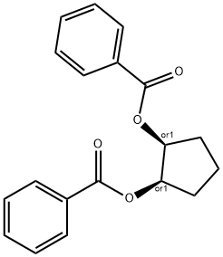 1,2-Cyclopentanediol, 1,2-dibenzoate, (1R,2S)-rel- Structure