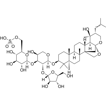 假马齿苋皂苷 I结构式