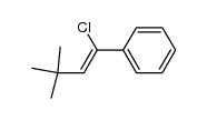 (Z)-(1-Chloro-3,3-dimethyl-1-butenyl)benzene结构式