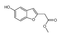 Methyl (5-hydroxy-1-benzofuran-2-yl)acetate Structure