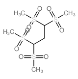 Propane,1,1,3,3-tetrakis(methylsulfonyl)-结构式