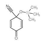 4-oxo-1-trimethylsilyloxy-cyclohexa-2,5-diene-1-carbonitrile结构式