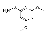 2,6-dimethoxy-pyrimidine-4-sulfenic acid amide结构式