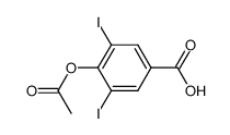 4-acetoxy-3,5-diiodo-benzoic acid结构式