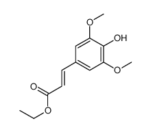 ethyl 3-(4-hydroxy-3,5-dimethoxyphenyl)prop-2-enoate结构式