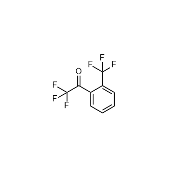 2,2,2-三氟-2'-(三氟甲基)苯乙酮结构式