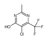 5-chloro-2-methyl-6-(trifluoromethyl)-1H-pyrimidin-4-one Structure