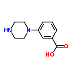 3-(1-Piperazinyl)benzoic acid structure
