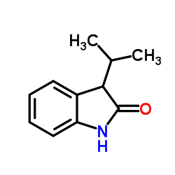 3-(Propan-2-yl)-2,3-dihydro-1H-indol-2-one Structure