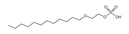 sulfuric acid mono-(2-dodecyloxy-ethyl) ester结构式