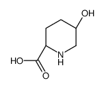 (2S,5R)-反式-5-羟基哌啶-2-甲酸结构式