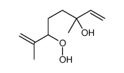 6-hydroperoxy-3,7-dimethylocta-1,7-dien-3-ol Structure