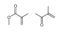 3-methylbut-3-en-2-one,methyl 2-methylprop-2-enoate Structure