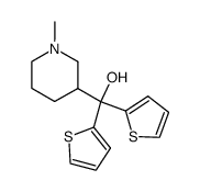 (1-methyl-piperidin-3-yl)-di-thiophen-2-yl-methanol结构式