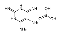 pyrimidine-2,4,5,6-tetramine,sulfurous acid Structure