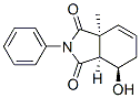 (3aS)-3a,6,7,7aα-Tetrahydro-7β-hydroxy-3aα-methyl-2-phenyl-1H-isoindole-1,3(2H)-dione结构式