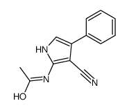 N-(3-cyano-4-phenyl-1H-pyrrol-2-yl)acetamide结构式