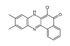 6-chloro-9,10-dimethyl-7H-benzo[a]phenazin-5-one结构式