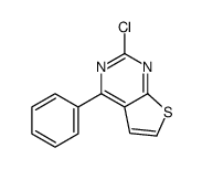 2-氯-4-苯基噻吩并[2,3-d]嘧啶结构式