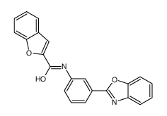 N-[3-(1,3-benzoxazol-2-yl)phenyl]-1-benzofuran-2-carboxamide Structure